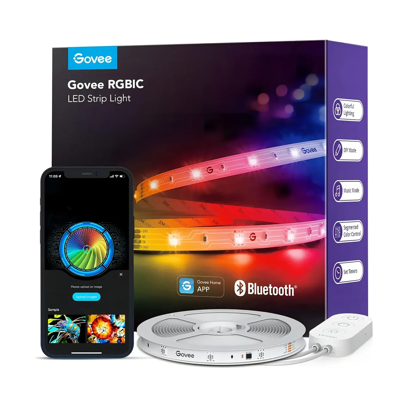 Tira LED RGBIC inteligente 5m